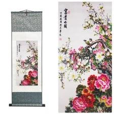 Chinese Art Painting Chinese Brush Landscape Ink Flower And Bird Painting Asian 