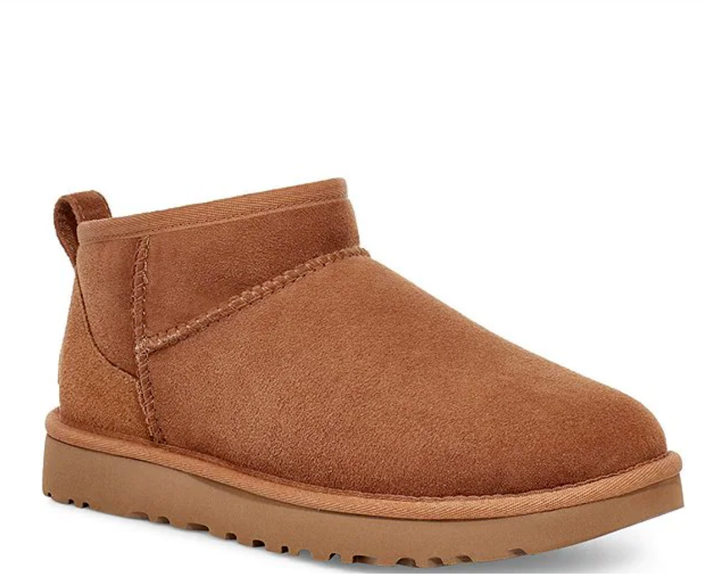 UGG CLASSIC ULTRA MINI II Women's Sz 7 Sheepskin Boots 1116109 CHESTNUT NEW