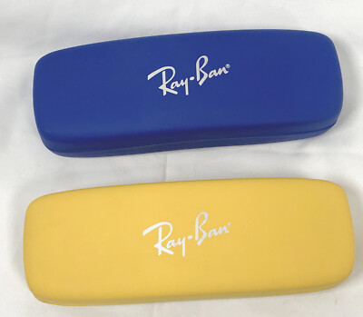 2 Kids Ray Ban Bright Blue & Yellow Hard Cases EyeGlasses  display picture 1