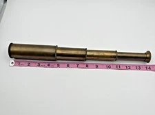 Vintage Brass Spyglass Telescope 14”