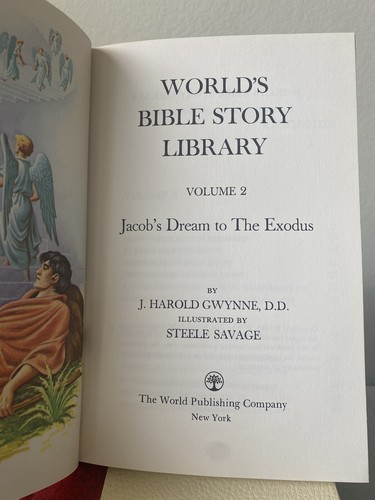 Worlds Bible Story Library Vintage Hardcover Books Lot Of 7 - Picture 8 of 9