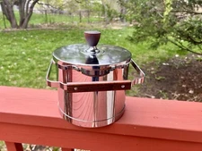 1970's Vintage Atapco Stainless Steel Ice Bucket - Made in USA