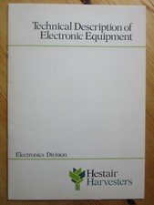 Hestair Harvesters Electronic Equipment Root Harvester brochure/leaflet