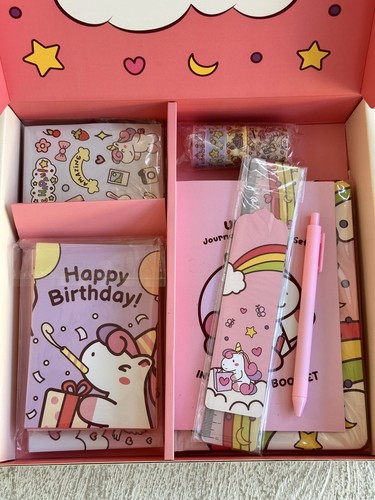 Unicorn Journal Stationary Set, Unicorns Gifts For Girls Age 5-10 - Bild 2 von 6