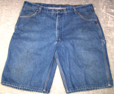 Big Mac Jean Shorts Men's 40X11 Carpenter Blue Denim workwear Jorts Dark Wash