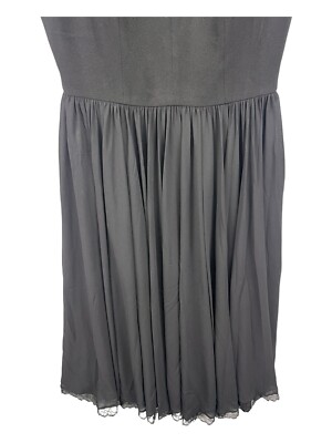 Dress the Population Corey Chiffon Fit & Flare Cocktail Dress Black New  Size M | eBay