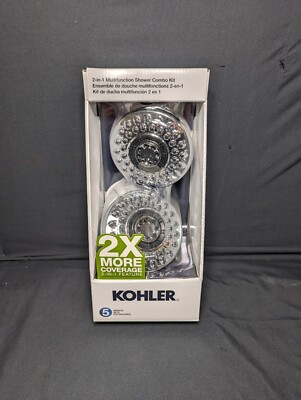 Kohler Enlighten 2 in 1 Multifunction Shower Combo Kit- Chrome BRAND NEW SEALED 