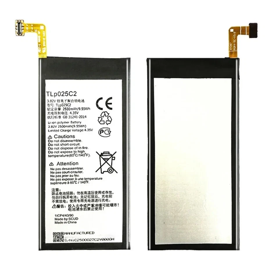 Batería de repuesto TLP025C2/TLP025C1 2500Mah para Alcatel One Touch POP 4 Plus Foto 4 de 4