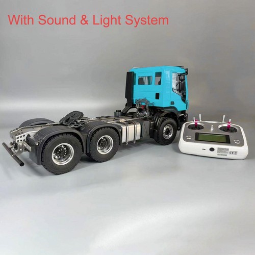 1/14 RC Tractor Truck Tow Vehicle Metal 6x4 Chassis Speed Transmission Sound - Picture 3 of 9
