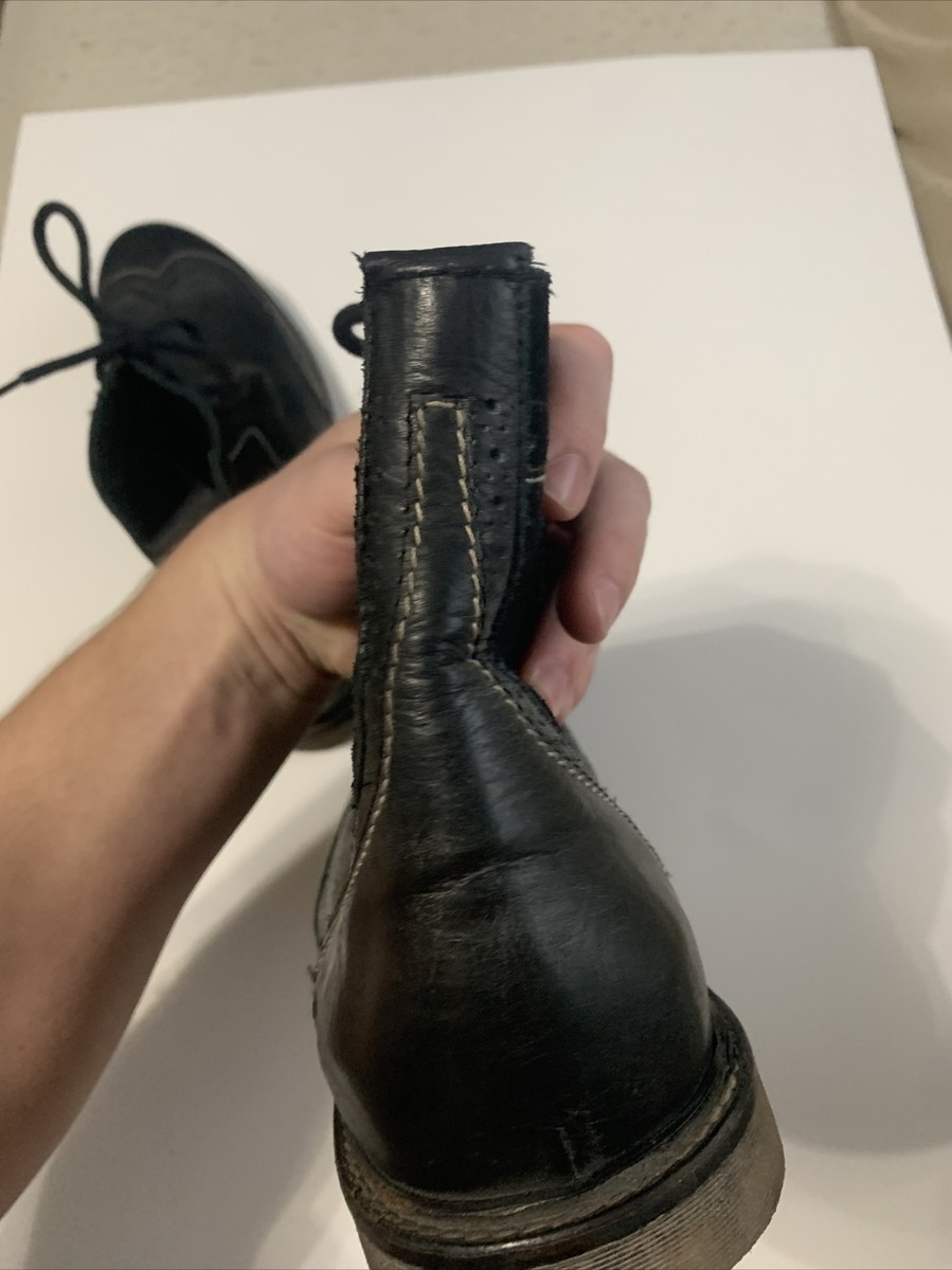 Bed Stu Men’s Leather Boots Black Grey Distressed Lace Up Cap Toe Size 13 US Bed Stu Grey Distressed Leather Lace Up Boot Chuuka Men main image 3