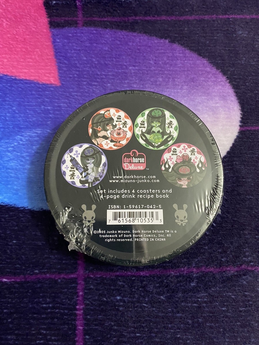 2005 Junko Mizuno Chika Fantasy Night Coaster Set Tin Dark