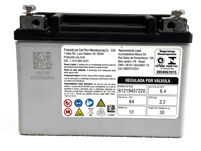 2022 BMW S1000RR OEM Battery 12V 8ah 120a 158558-10 | eBay