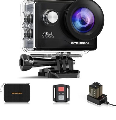 4K Action Kamera 20MP 40M Wasserdicht Sportkamera für Vlog mit Ultra HD
