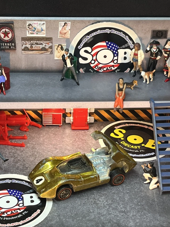 McLaren MSA 1969 Hot Wheels Redlines usado excelente estado dorado fundido a presión EE. UU. Foto 2 de 4