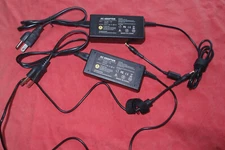 Lot of 2 18.5V 3.5A AC laptop charger power supply; 65W 4.8 x 1.7mm DC HP Compaq