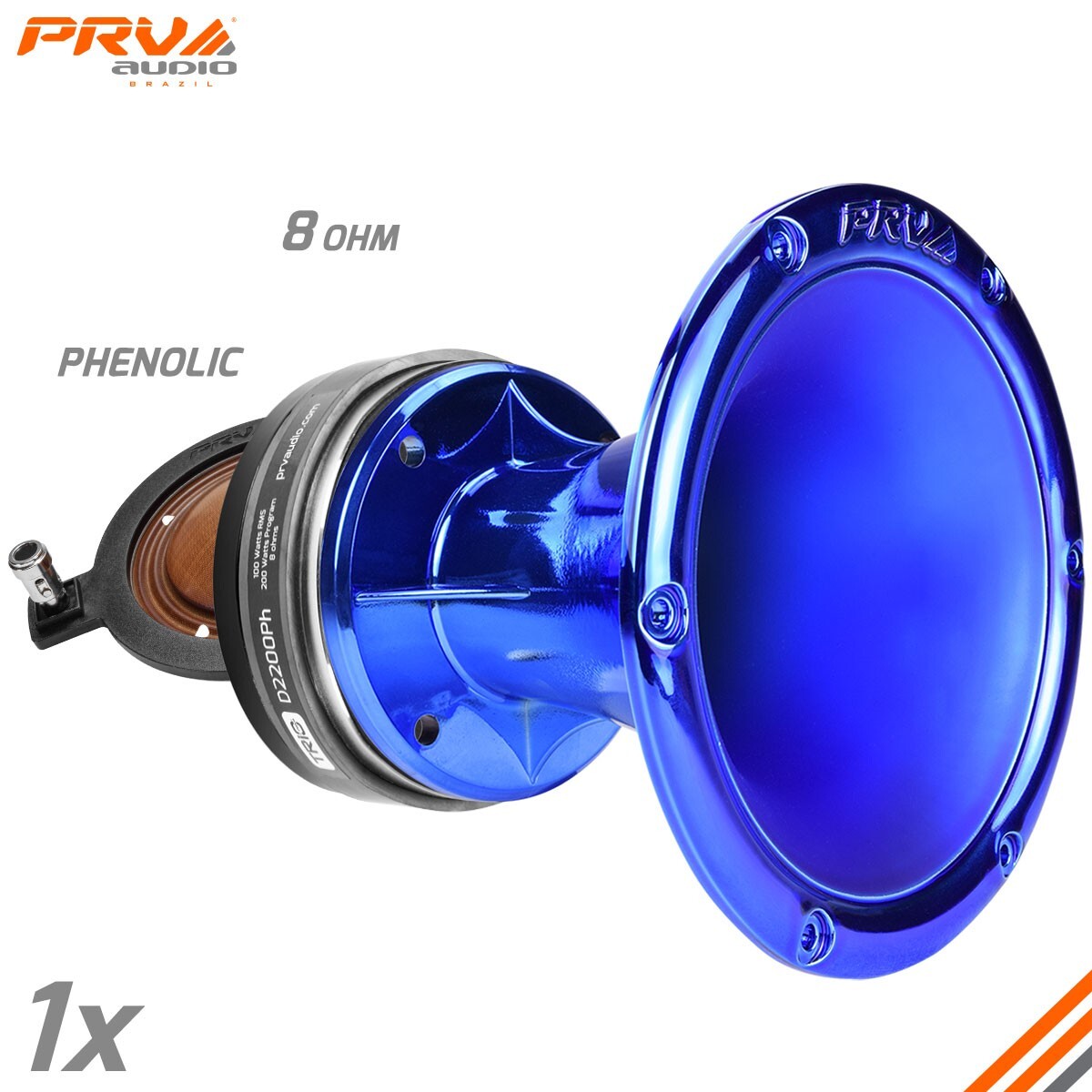 1x PRV D2200Ph Pro Audio Phenolic Compression Driver 200W + WGP14