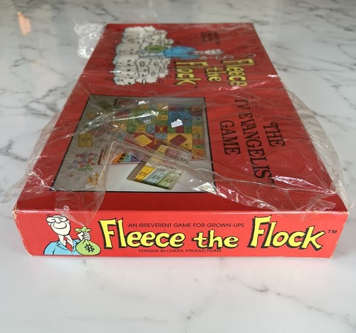 Vtg FLEECE THE FLOCK Board Game Televangelist Religious Humor Novelty Sealed NOS - Picture 8 of 8