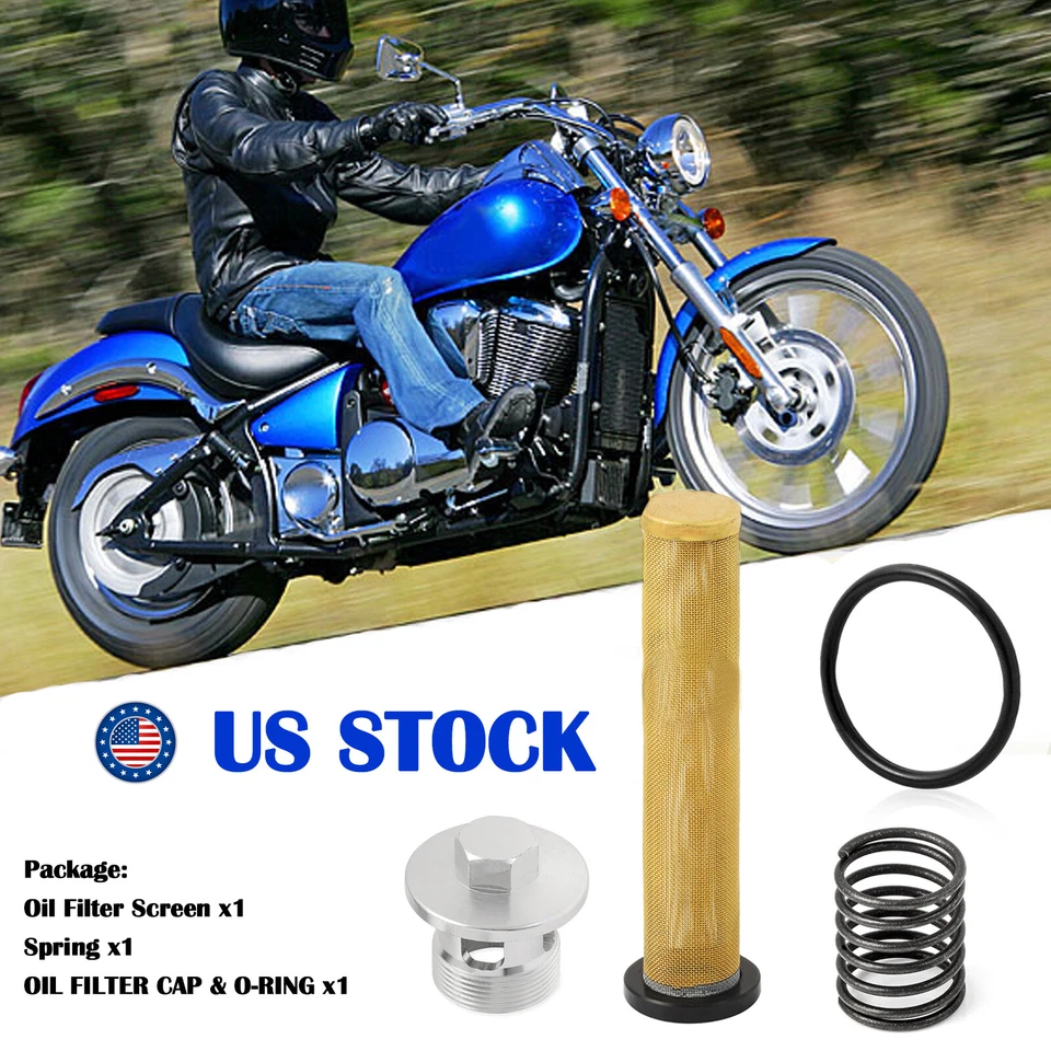 Muelle tapa pantalla filtro aceite para Kawasaki Vulcan 800 VN800 1996-2006 16097-1058  Foto 2 de 4