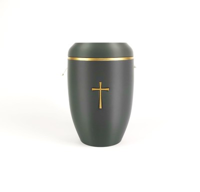 Urne aus Biobasiertem PLA Farbe / Schiefer / Gold