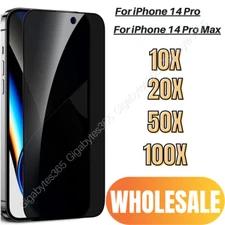 For iPhone 14 Pro / Pro Max Privacy Anti Spy Tempered Glass Screen Protector Lot