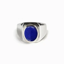 Lapis Lazuli Gemstone Ring 925 Sterling Silver Handmade Jewelry