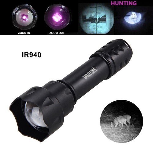 500Yards IR 850nm/940nm Infrared LED Hunting Light Night Vision Shooting Torch - Picture 2 of 23