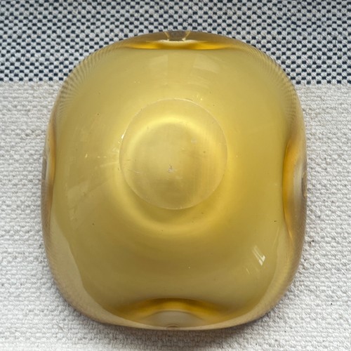 Murano Glass Alfredo Barbini Ashtray Bowl Geode Style Italy Vtg 1950 Mcm Italian - Picture 9 of 15