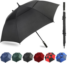 Automatic Open Golf Umbrella, 54/62/68/72 Inch Extra Large Oversize Double Canop
