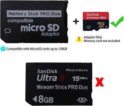 32GB Memory Stick w/ MS Pro Duo Adapter Card for PSP Cybershot