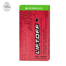 Herbalife Liftoff Pomegranate-Berry Burst Tablets - 10 Count, from USA