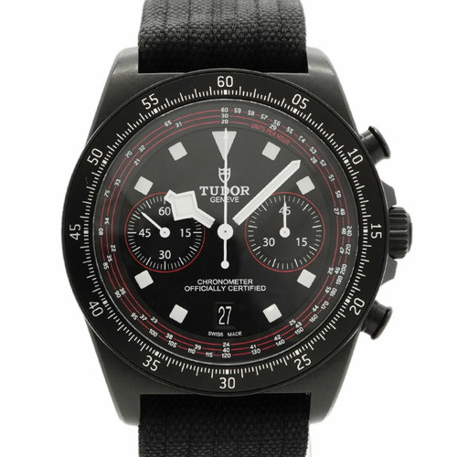 Tudor Pelagos FXD Chrono 25827KN Black Dial Men's Watch GZl1hray
