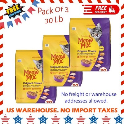 Original Choice Dry Cat Food All Ages, Chicken, Turkey, Salmon, Ocean Fish 30LB