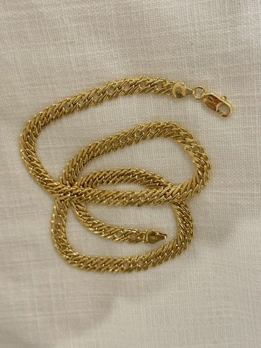 17 1/2 Inch Necklace Yellow Gold Chain Link Marked Italy 750 (please Read Descr) - Picture 1 of 2