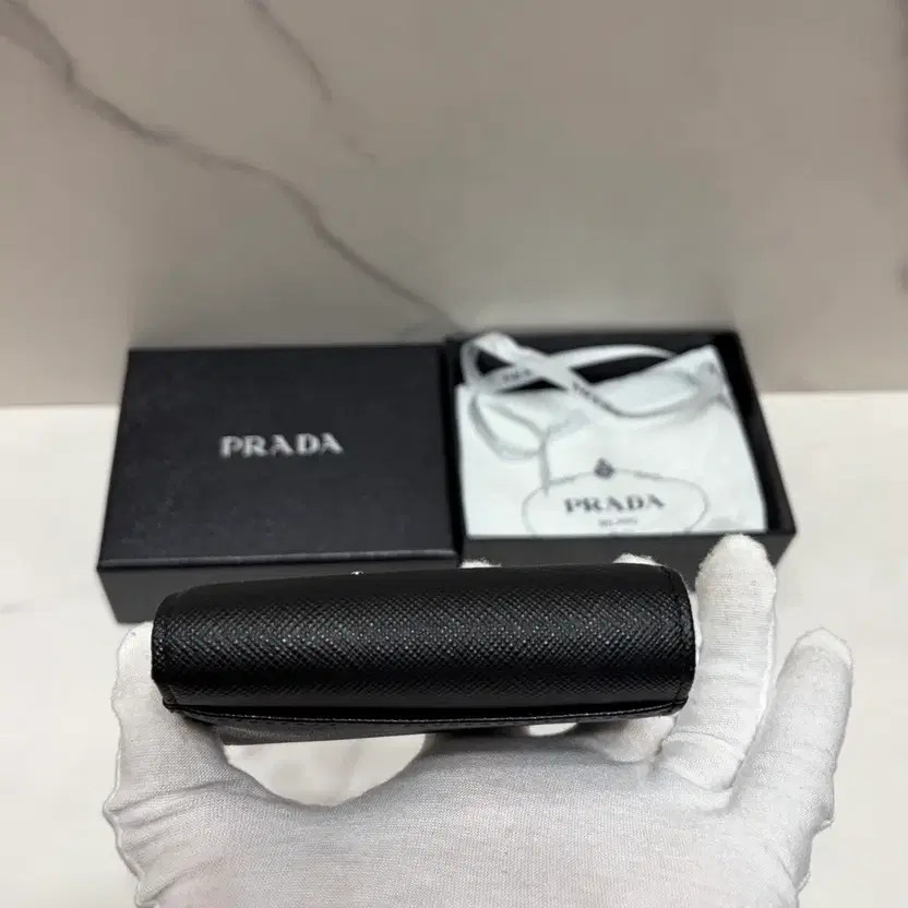 Prada Triangular Logo Compact Wallet, Authentic, … - image 4
