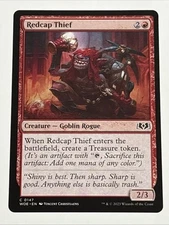MTG Wilds of Eldraine Redcap Thief 0147 NM