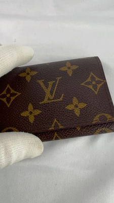 LOUIS VUITTON Carte Visite ブラウン LOUIS VUITTON M62920 Enveloppe Cartes Visite Brown Monogram Made
