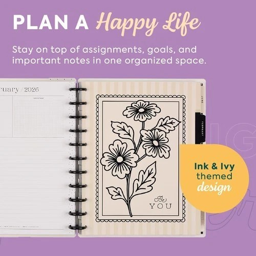 Happy Planner Disc-Bound Planner Jan.–Dec. 2026, Includes 3 Extra Months and ... - Picture 4 of 6