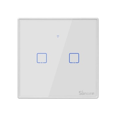 Sonoff T2 Touch 86mm Tempered Glass Panel Wall Switch Smart Home Light Touch Sw