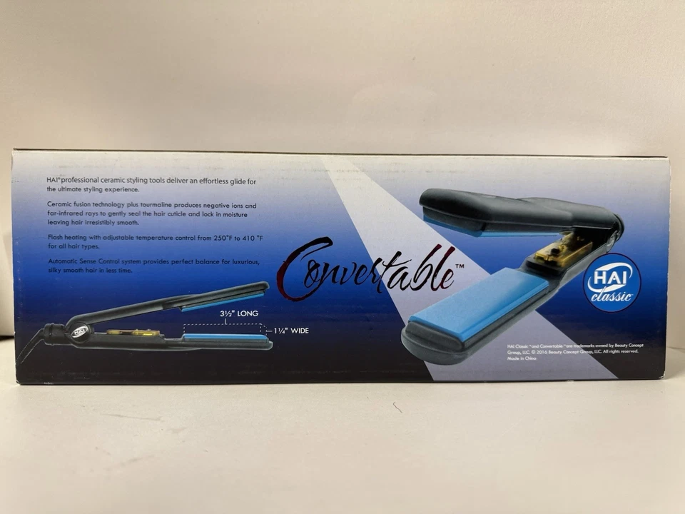 HAI CLASSIC CONVERTIBLE CERÁMICA FUSIÓN TURMALINA INFRARROJO IÓNICO PLANCHA 1.25 Foto 2 de 3