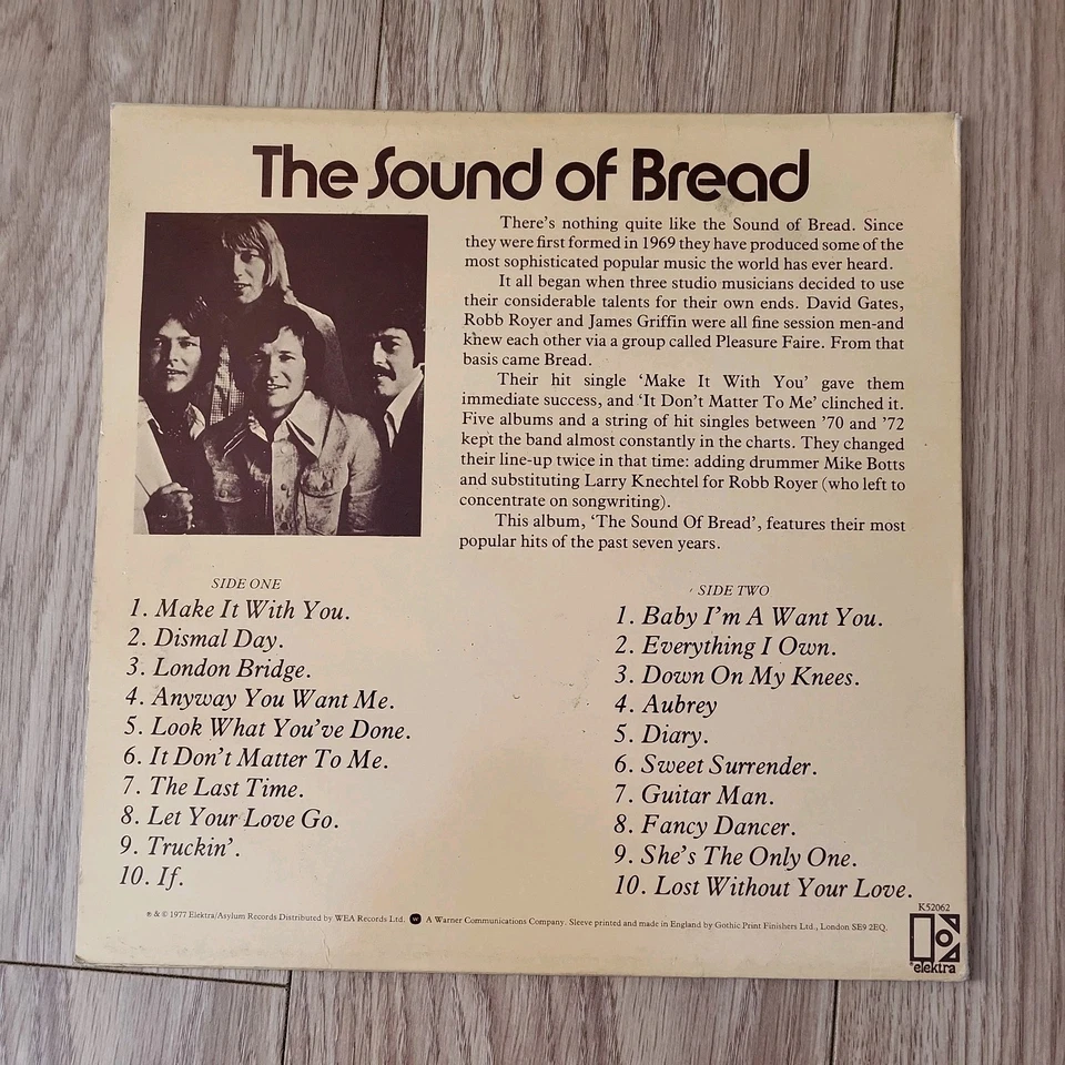 Sound of Bread Vinyl Record - Image 2 of 4