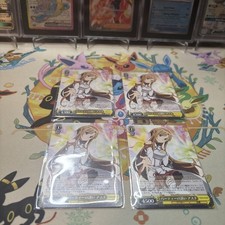 4x Weiss Schwarz Asuna Invites to party Japanese SAO/S20-001 RR Light play LP