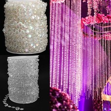 Acrylic Strands Bead Curtain 10m DIY Decoration For Wedding Party Festivals