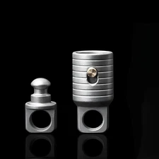 Titanium Alloy Quick Release Keychain Detachable with 360° Swivel Lightweight