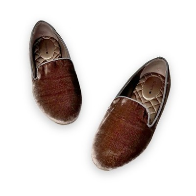 Birdies The Starling Dusty Rose Pink/Moonstone Velvet Slip On Loafers 7.5 M