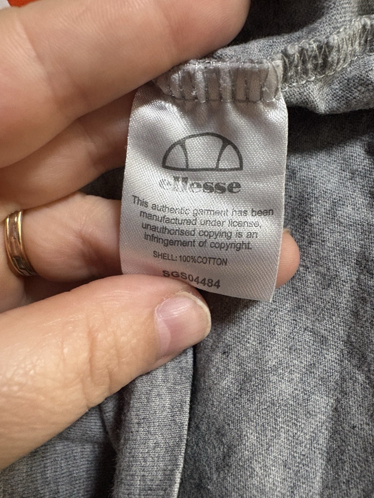 Ellesse Womens Crop Top T-Shirt Gray Logo Size 40 image 4