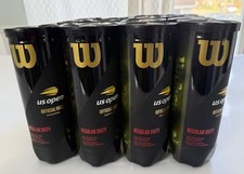 Wilson US Open Regular Duty Tennis Balls 16 Cans with 48 Balls Official Unopened