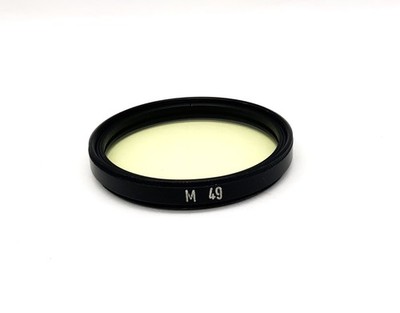 Carl Zeiss Jena Farbfilter M49 hellgelb/light yellow Filter 49mm Kreisförmig