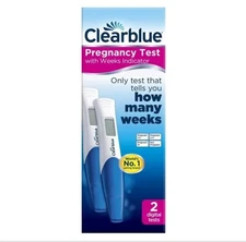 Clearblue Digital With Weeks Indicator Pregnancy test (2 test) Ship From US