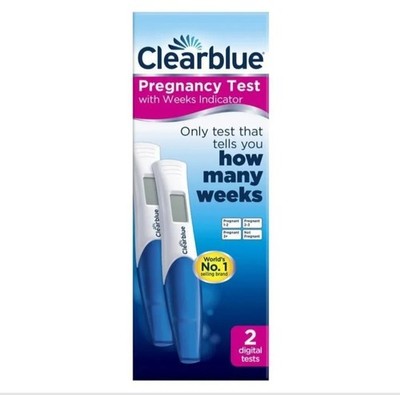 Clearblue Digital With Weeks Indicator Pregnancy test (2 test) USA