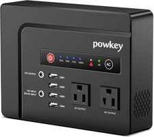 powkey 200W Portable Power Bank with AC Outlet 120V, 146Wh Power Station